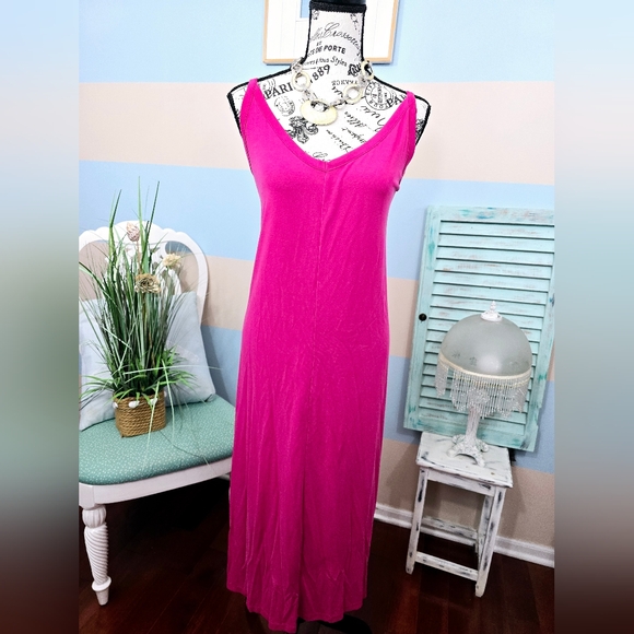 A New Day Pink Midi Slip Dress - Picture 3 of 10